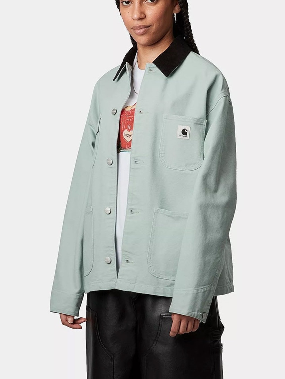 Carhartt WIP OG Michigan Frosted Green Jacket - Picture 3 of 13